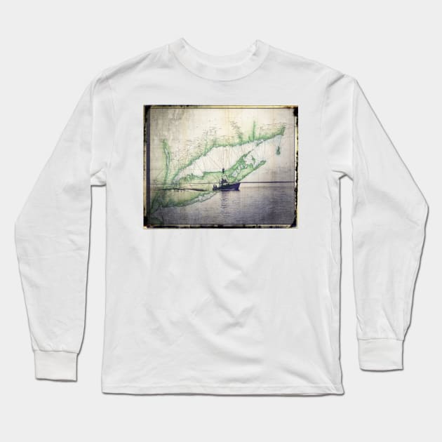 Sport Fishing Boat Long Sleeve T-Shirt by Degroom